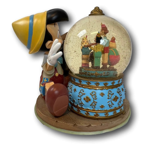 Walt Disney Pinocchio Musical Snow Globe Vintage 90s. Pinocchio & Figaro - Parts