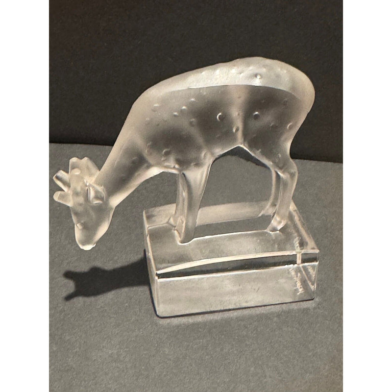 crystal deer figurine