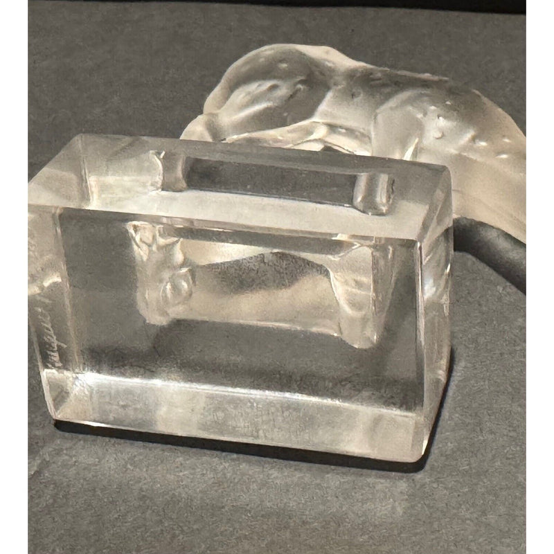 crystal deer figurine