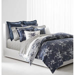 RALPH LAUREN Eva Botanical 3X Piece Navy King Duvet Cover + 2 Sham Set - NEW