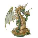 Katherine's Collection Beaded Green Dragon Sitting Figurine Myths & Legends