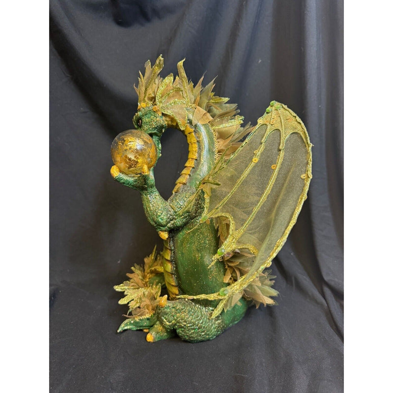 Katherine's Collection Beaded Green Dragon Sitting Figurine Myths & Legends