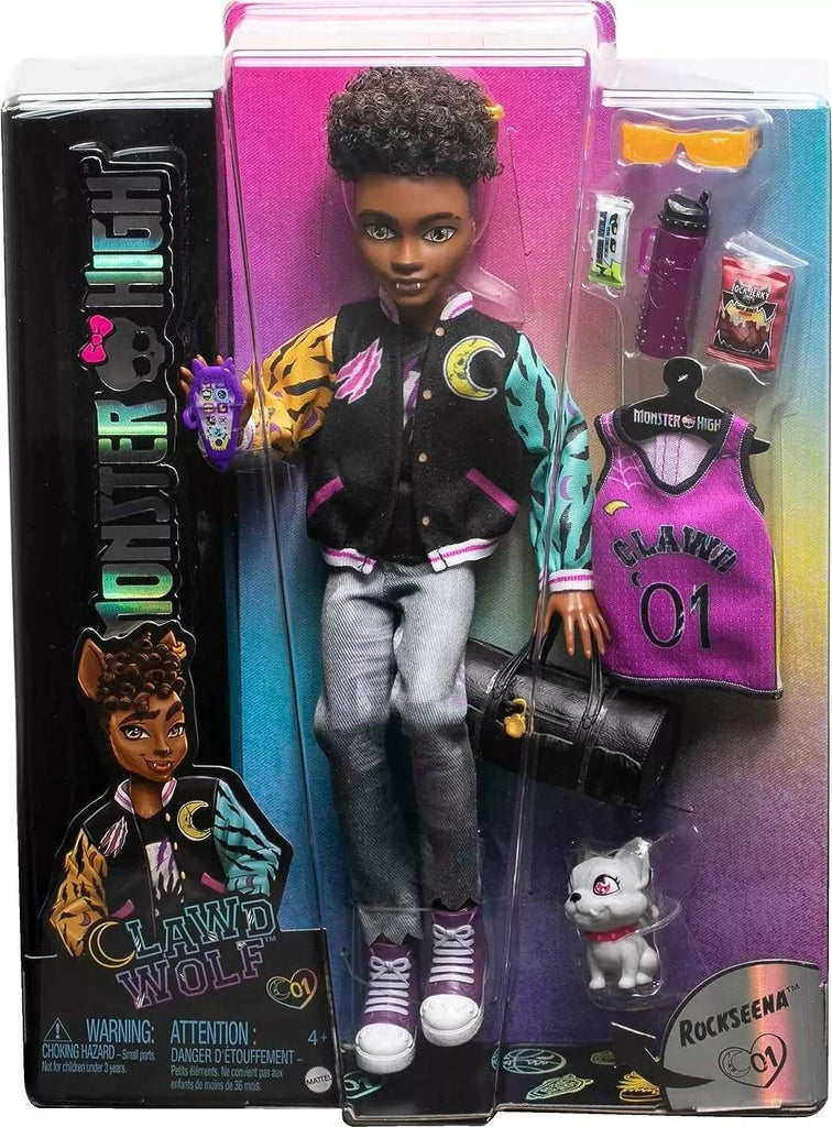 2023 Monster High Doll Clawd Wolf Doll with Pet and Accessories NIB