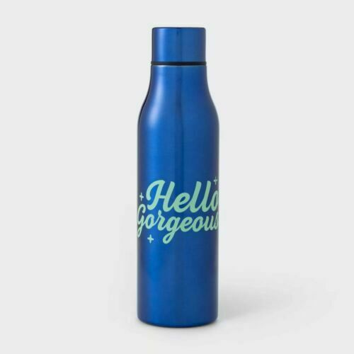 20oz Double Wall S/S Vacuum Water Bottle Hello Gorgeous Room Essentials NEW - ThingsGallery