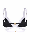 black and white bikini