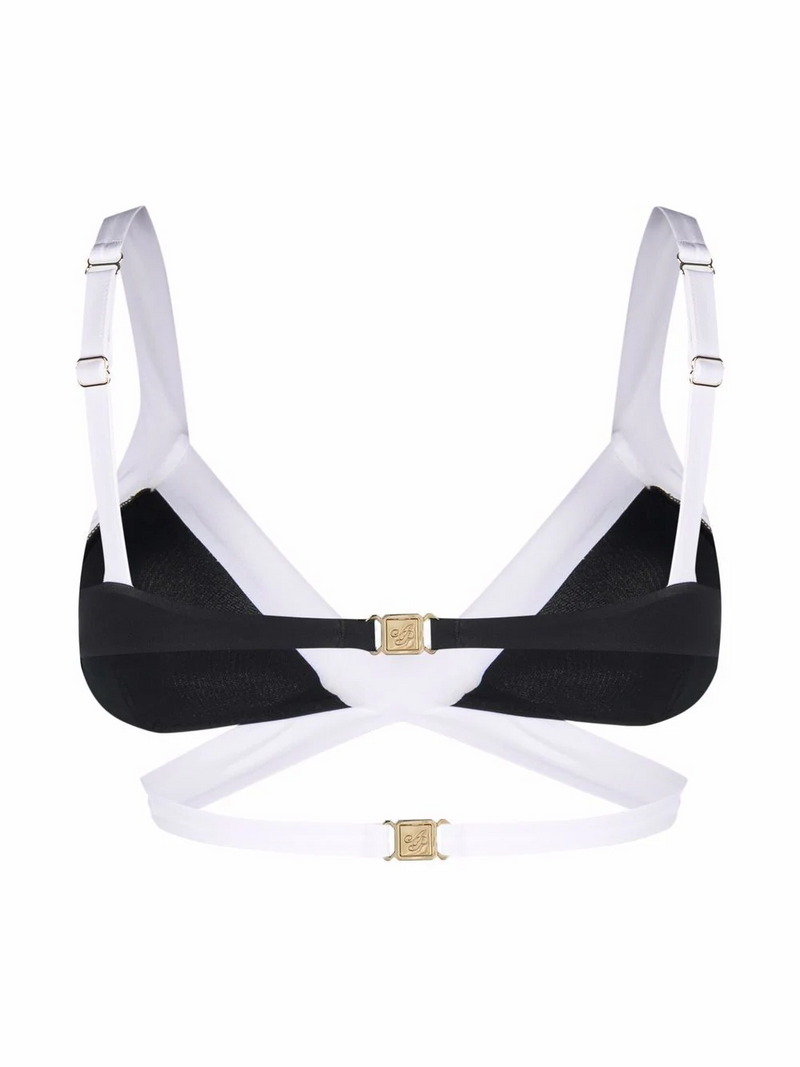 black and white bikini
