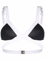 black and white bikini