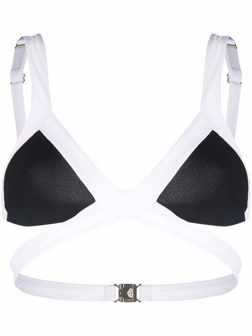 black and white bikini