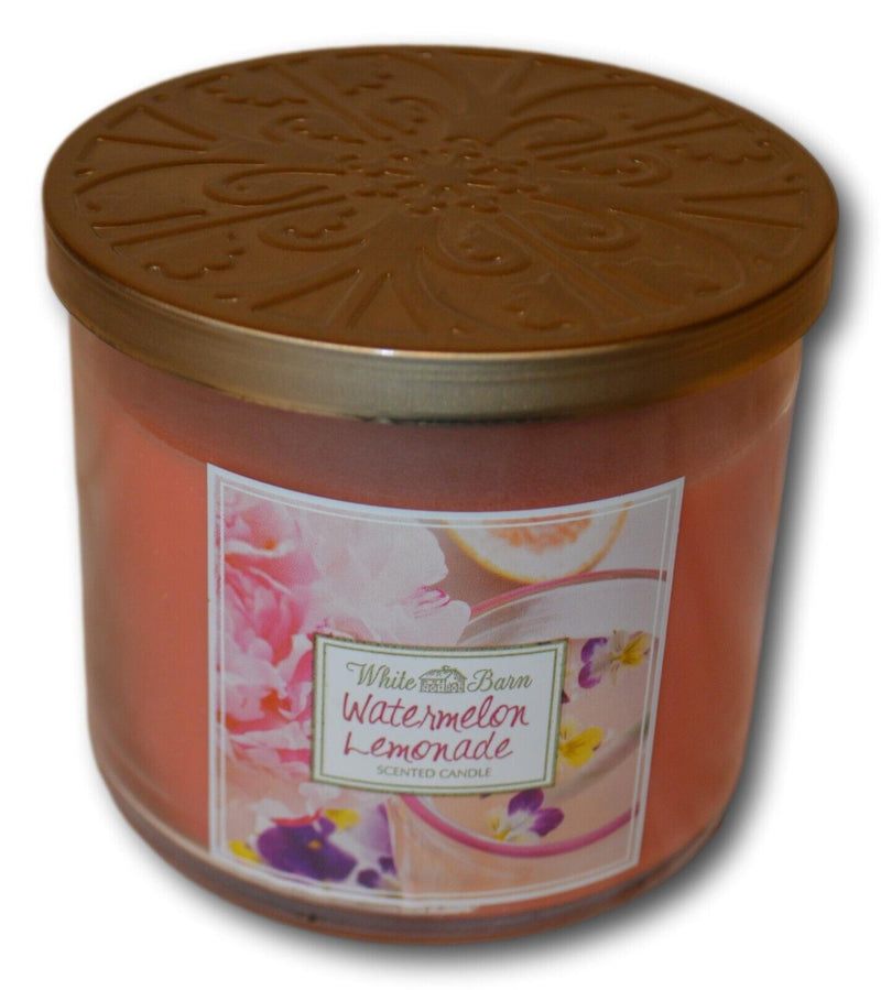 Bath & Body Works / White Barn Watermelon Lemonade 3 Wick Scented Candle - NEW