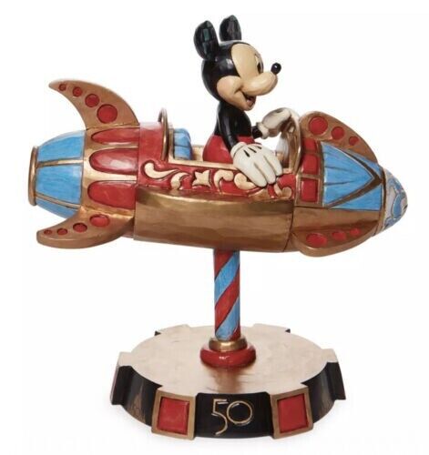 2022 Disney Parks 50th Anniversary Jim Shore Mickey Astro Orbiter Figurine NIB