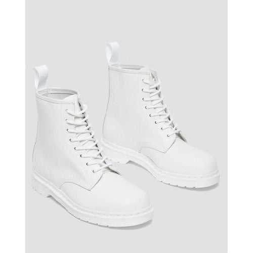 Dr. Martens 1460 Mono Smooth Leather Laceup Boots - White Size: 8.5 W / 7.5 M NI