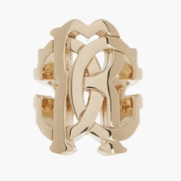 Roberto Cavalli Monogram Metal Ring Size: 14 - NEW