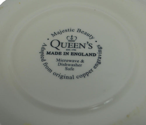 Set X 2 Queen's Majestic Beauty Thanksgiving Turkey Soup Bowl - England NEW