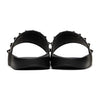 VALENTINO GARAVANI Black Rockstud Slides Size: 45 / 12 US NIB