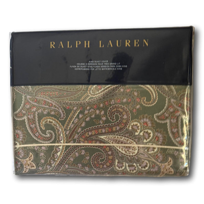 Ralph Lauren Heritage Collection Paisley KING Duvet Cover NEW