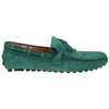Doucal’s Men’s Green Suede Loafer Slip-On Shoes Size 12 NIB Made in Italy