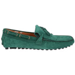 Doucal’s Men’s Green Suede Loafer Slip-On Shoes Size 12 NIB Made in Italy