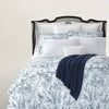 Ralph Lauren Genevieve Blue Sateen Full / Queen Comforter NEW