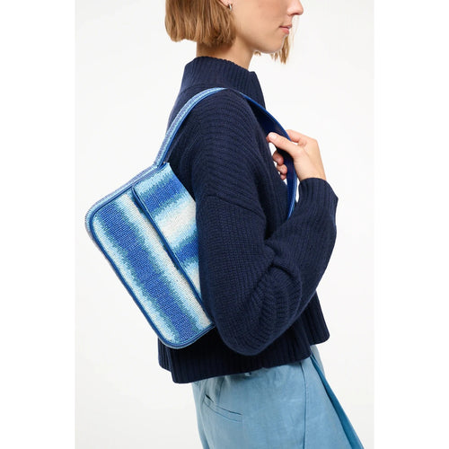 Staud Tommy Beaded Bag – Blue Ride the Wave - NEW