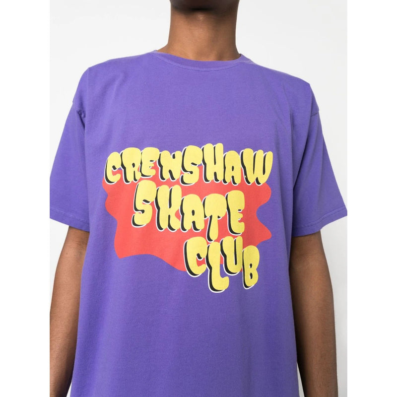 CRENSHAW SKATE CLUB x Browns Stack Purple T-shirt Size: M - NWT