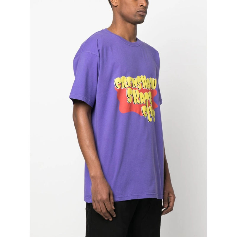 CRENSHAW SKATE CLUB x Browns Stack Purple T-shirt Size: M - NWT