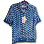 Original Penguin Geo Print Short Sleeve Woven Camp Shirt Size: S NWT