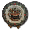 Royal Stafford Christmas Village Fireplace Dinner Plate Set X 6 England - NEW