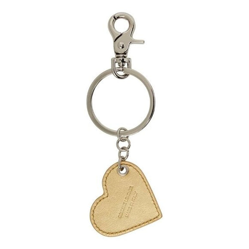 VIVIENNE WESTWOOD Grained Leather Gold Orb Keychain - NIB