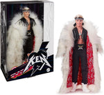 Barbie The Movie Collectible Ken Doll Wearing Big Faux Fur Coat and Black Fringe