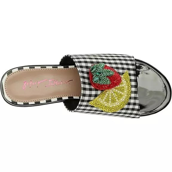 Betsey Johnson Women's Lindyy Slides Sandals Size: 10 NIB