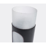 TOM DIXON Glass Carved Vase - Black & White - Medium NIB