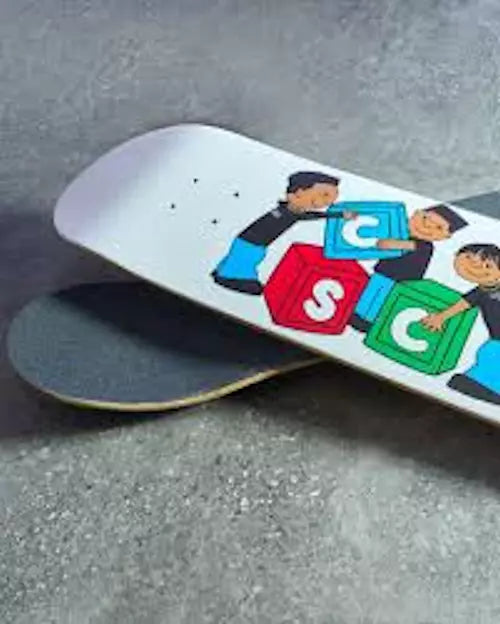 CRENSHAW SKATE CLUB x Browns Building Blocks skate deck