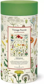 Cavallini Papers & Co. Wildflowers 1,000 Piece Puzzle, Multi - NIB