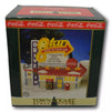 Coca Cola Town Square Collection Star Drive In Light Up Christmas Building