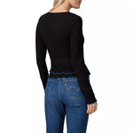 Diane von Furstenberg Dani Knit Top Black 