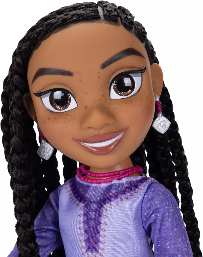 Disney's Wish Asha Doll, 14” Tall Doll with Royal Reflection Eyes & Hair NIB