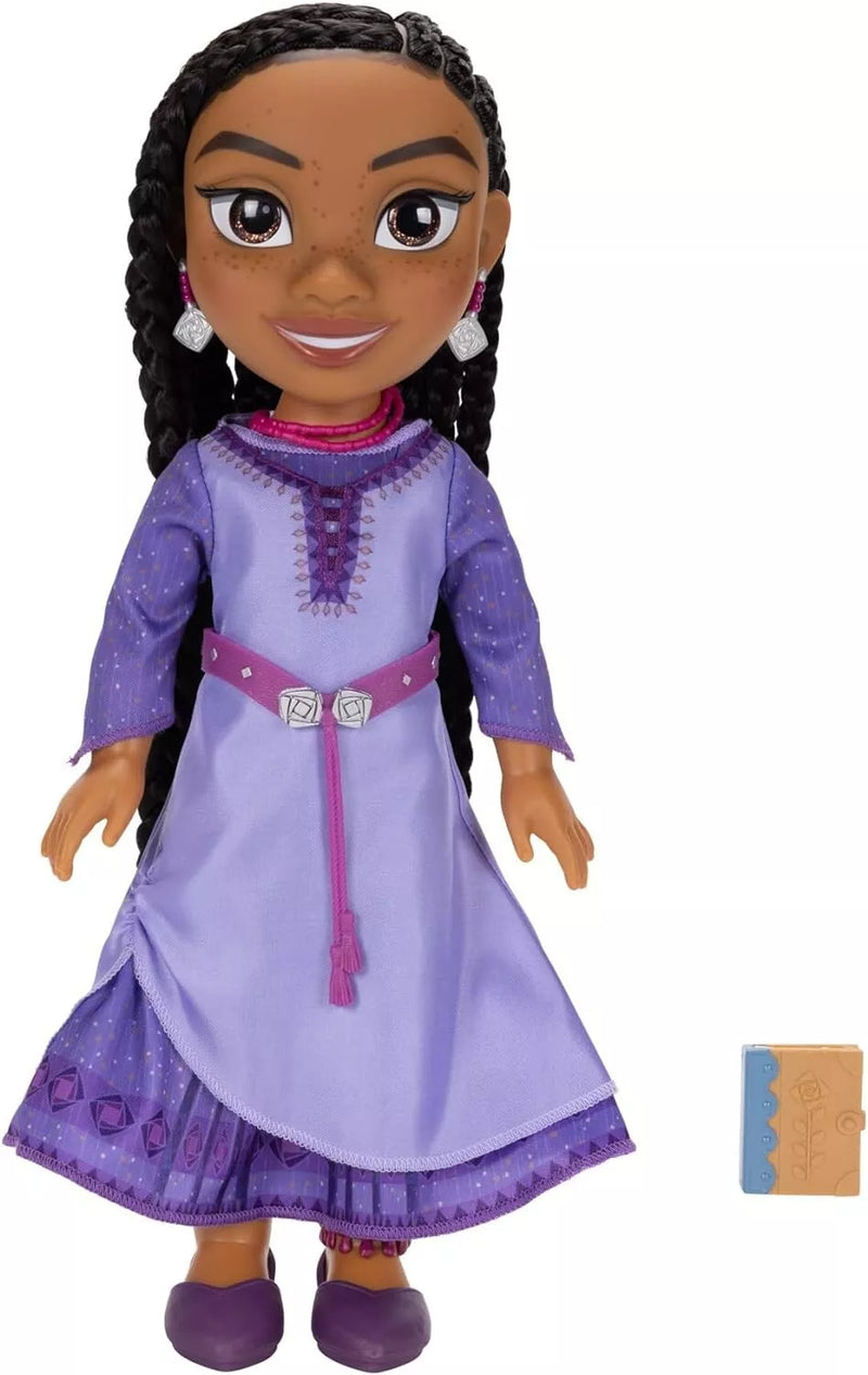 Disney's Wish Asha Doll, 14” Tall Doll with Royal Reflection Eyes & Hair NIB