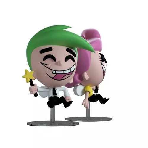 Fairly OddParents Youtooz Vinyl Figures Set x 2 Cosmo and Wanda - NIB