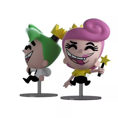 Fairly OddParents Youtooz Vinyl Figures Set x 2 Cosmo and Wanda - NIB