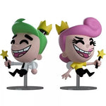 Fairly OddParents Youtooz Vinyl Figures Set x 2 Cosmo and Wanda - NIB