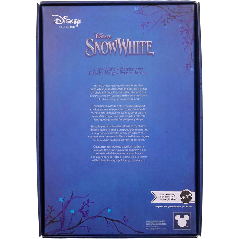 Mattel Disney Collector Snow White Collectible Fashion Doll Signature Clothing