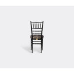 Gucci Chiavari Chair Black & Beige w Gucci Logo - NEW