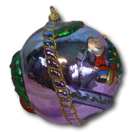 Polonaise Peanuts Gang Glass Christmas Ornament Large Kurt S. Adler Vintage 90's