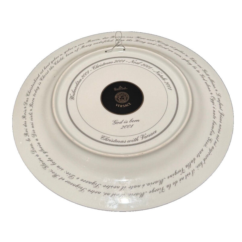 Versace Rosenthal Christmas Plate 2001 - "God is Born"