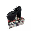 Jeffrey Campbell Women's Mary Jane Foxy-Wood Black Snake Skin Leather Shoes 9.5