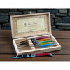 Laguiole 6 Piece Steak Knife Set, Rainbow in Wood Presentation Box - NIB