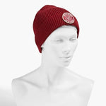 RAG & BONE Burgundy Charlie appliquéd ribbed wool-blend beanie - NEW