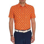 Robert Graham Men's Orange Stinger Short-Sleeve Knit Polo Size: S NWT