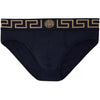 Mens Versace Underwear Navy Greca Border Briefs XXL NWT