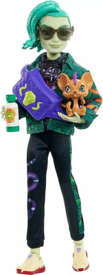 Monster High Deuce Gorgon Doll in Signature Look with Denim Snake Jacket NIB